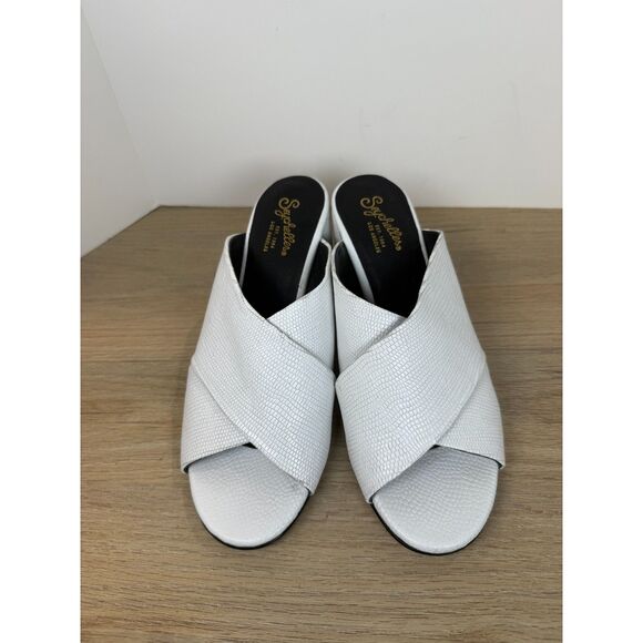 Seychelles Embark Heeled Sandals Women’s Size 8.5 White Summer Cross Straps - Picture 10 of 13